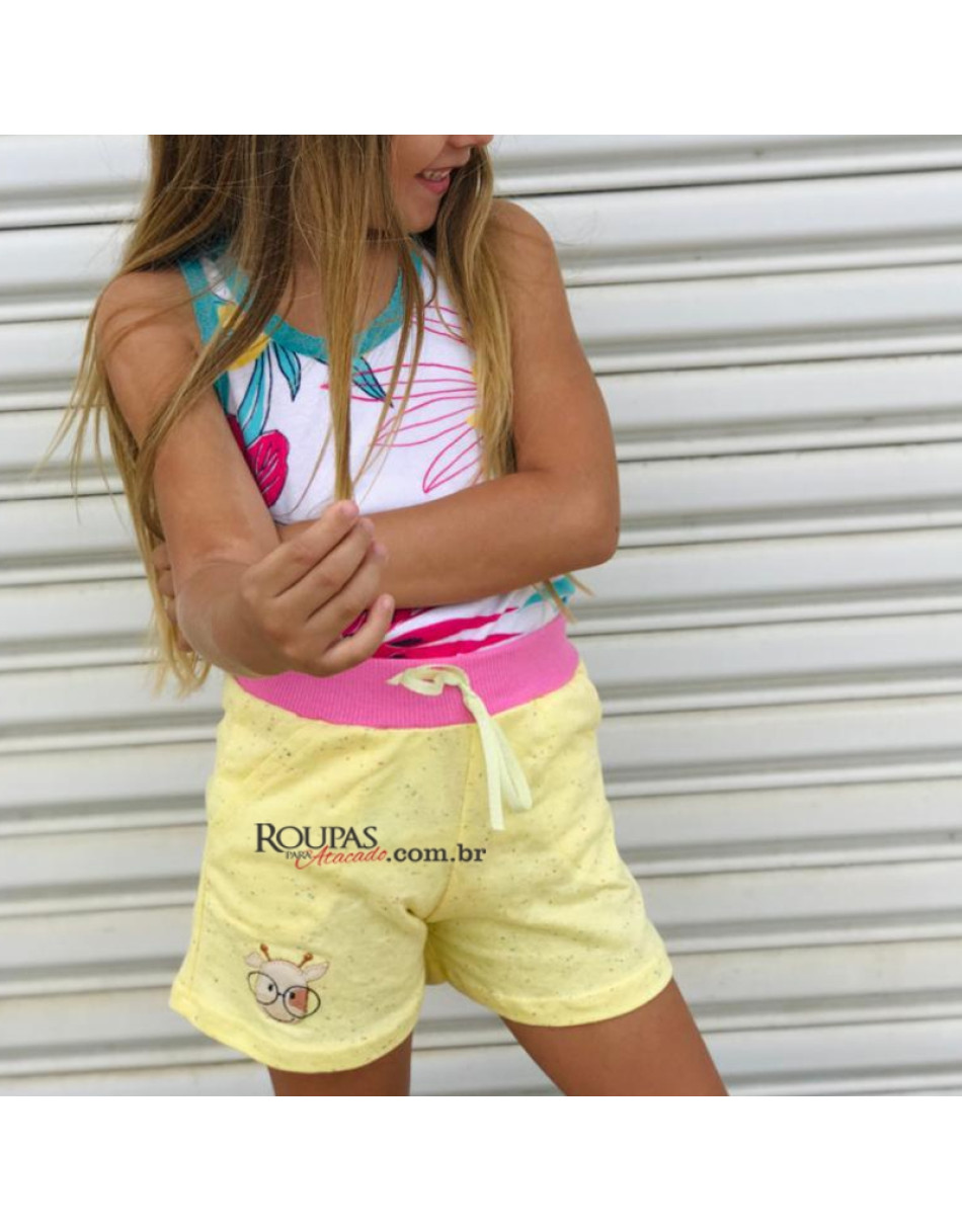 Short Infantil Moletinho Menina 