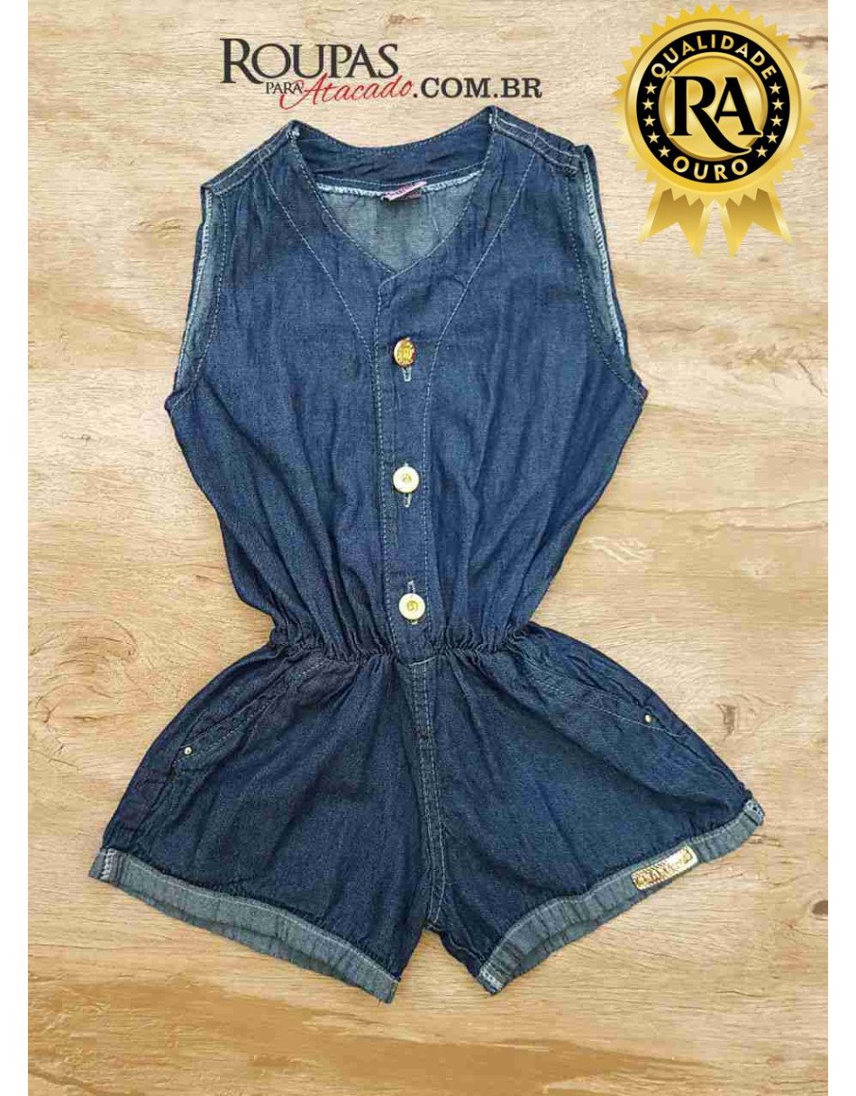 Macacão infantil jeans vários modelos
