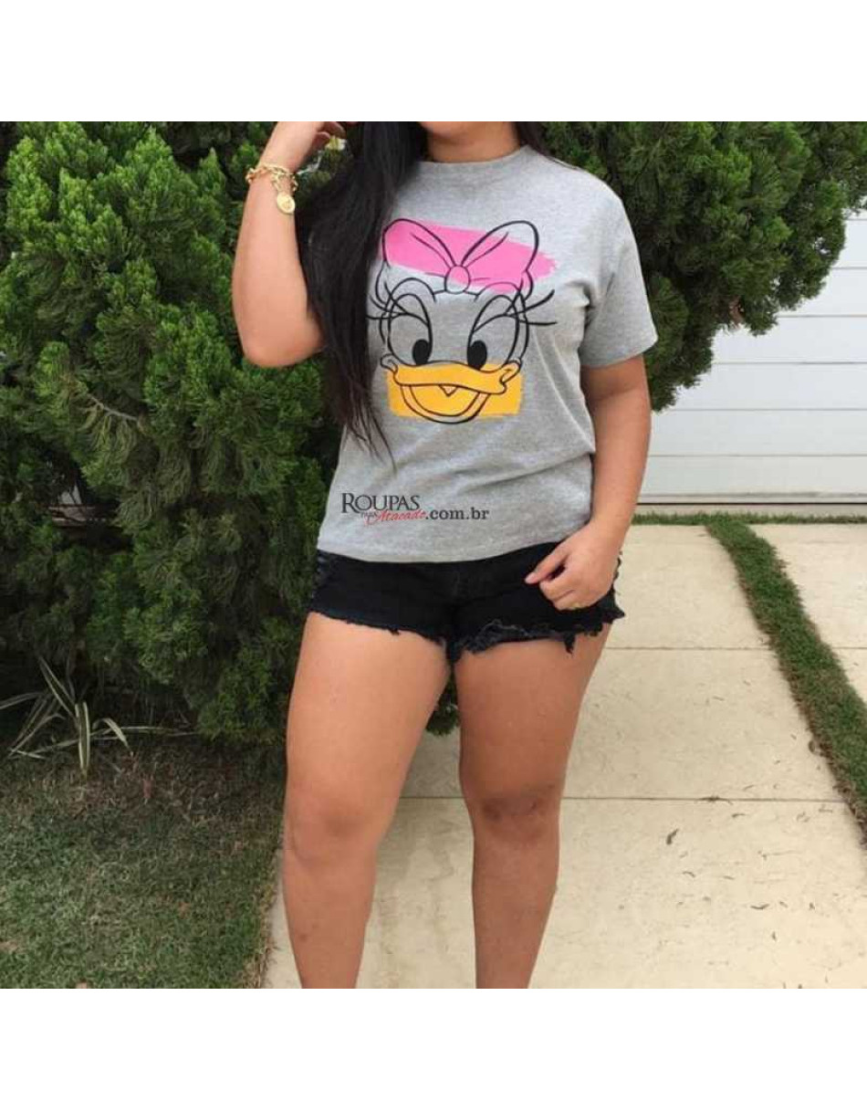 Blusas Tshirts Em Algodão