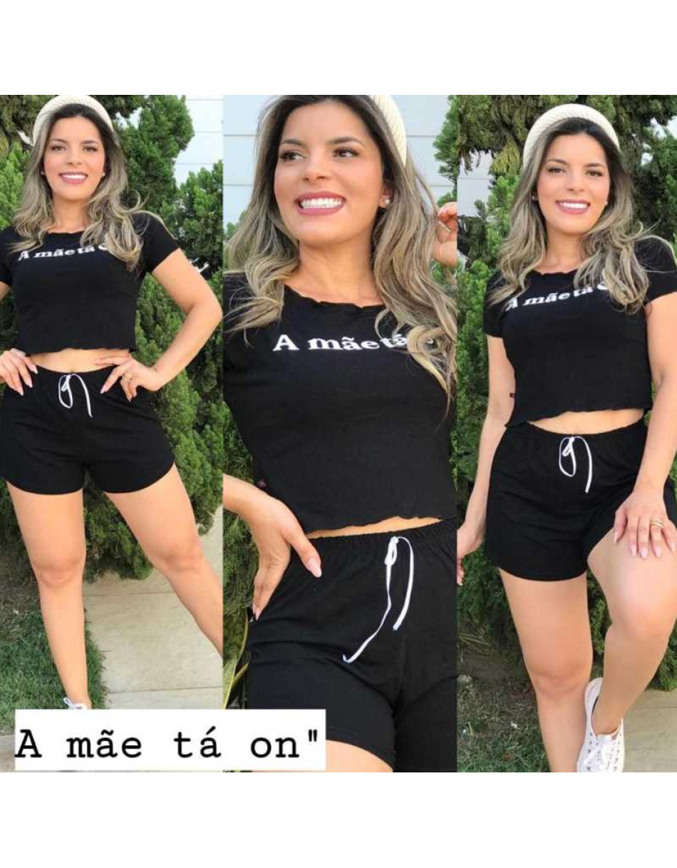 Conjunto Feminino Adulto Em Malha