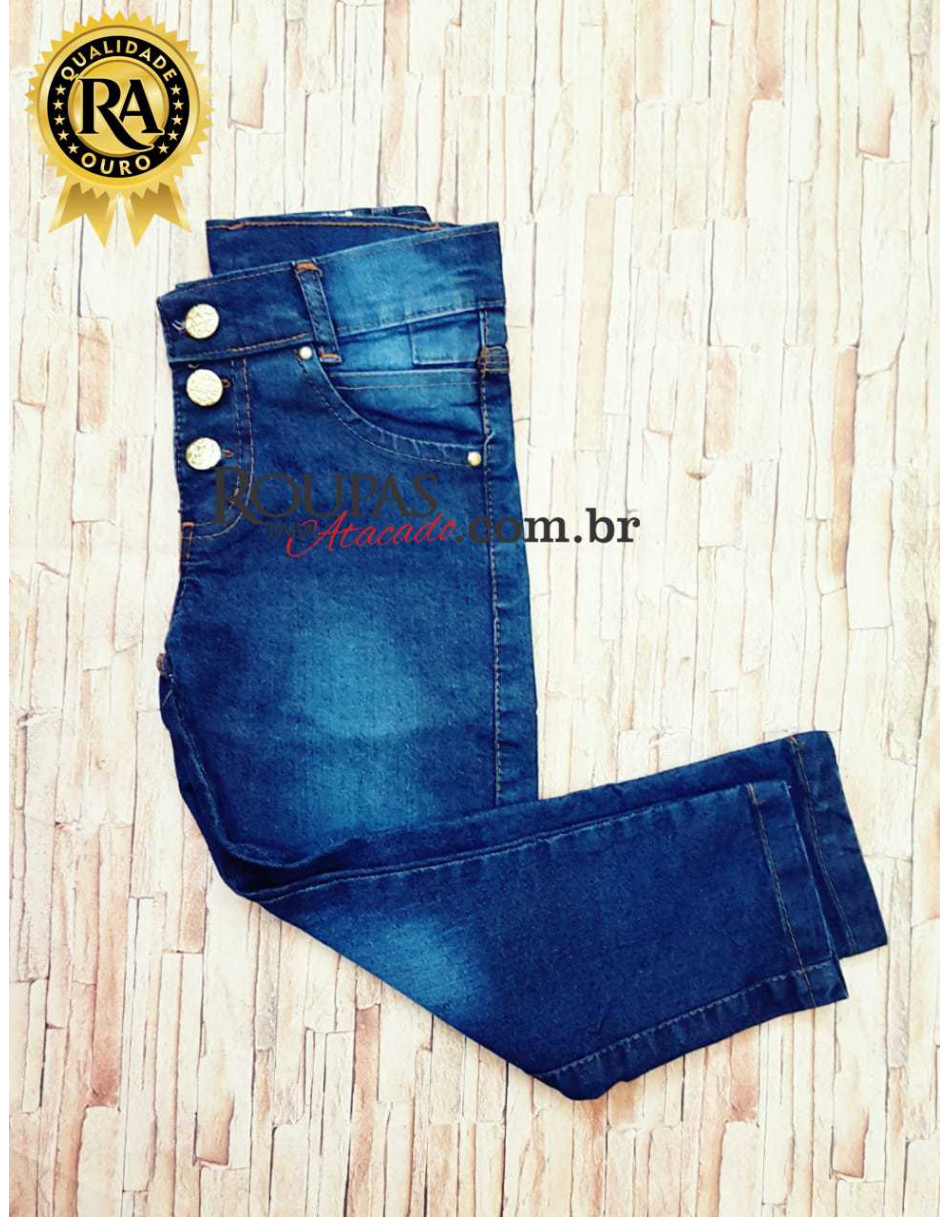 Calça Jeans Infantil Feminina 2 a 8 anos 