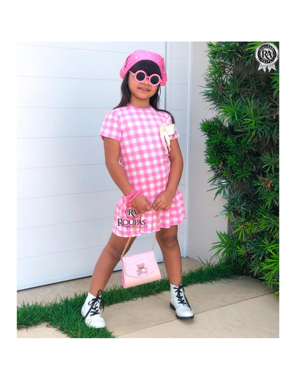 Vestido Infantil Estampado Lívia