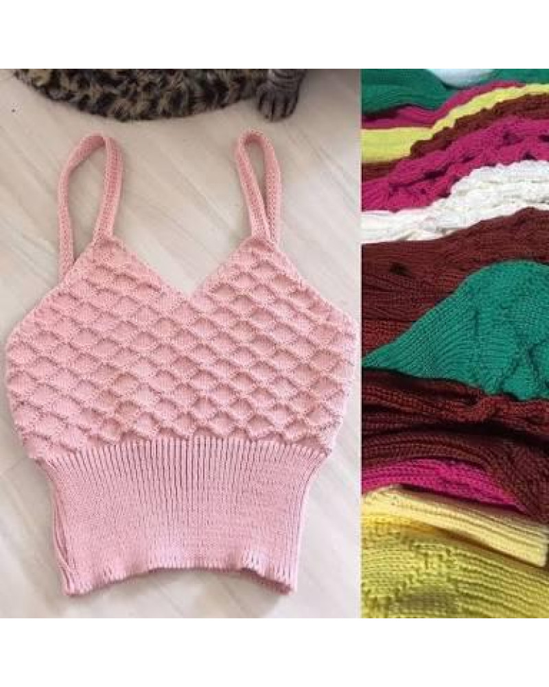 Top Cropped de Croche