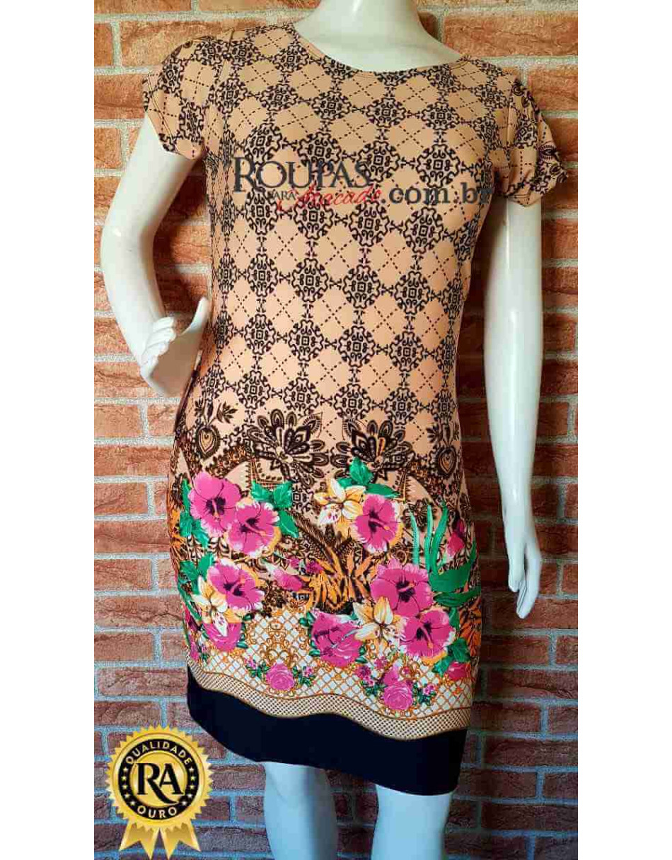 Vestido Feminino G Estampado Barrado Varios Modelo