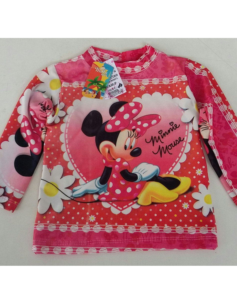 Blusa Proteção UV Infantil Feminina 