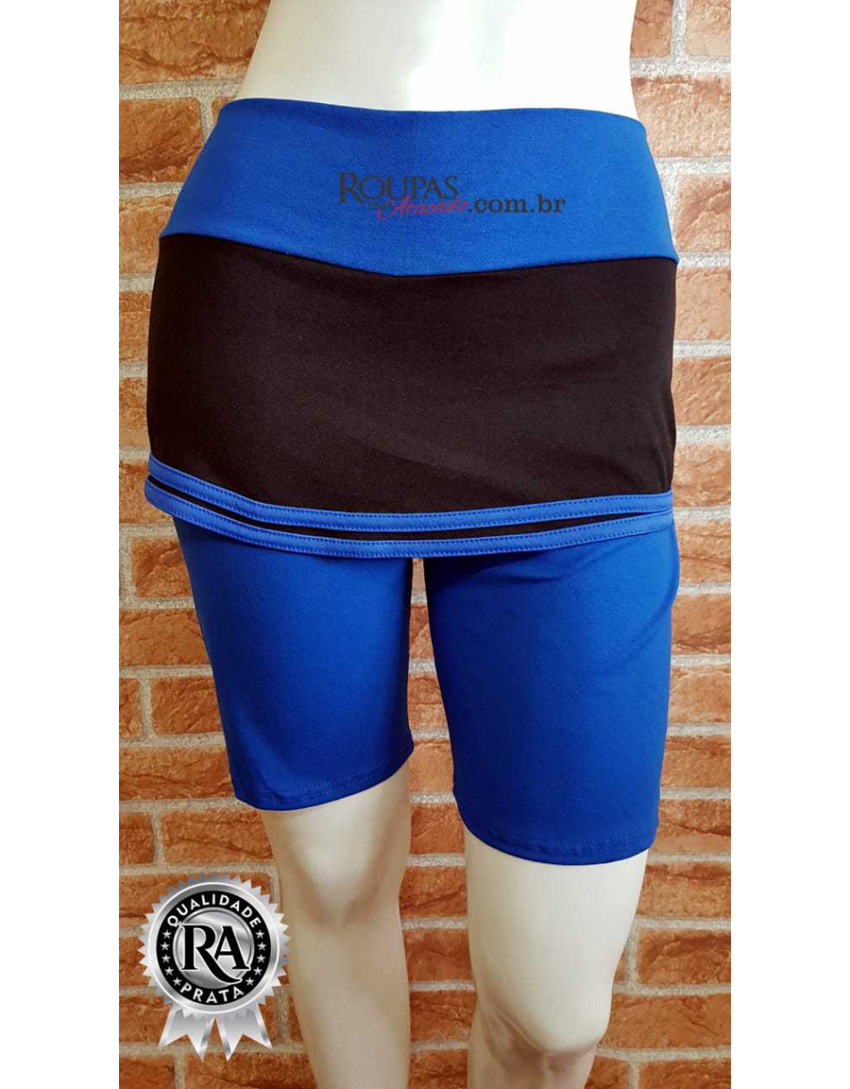 Short Curto Fitness Com Saia G