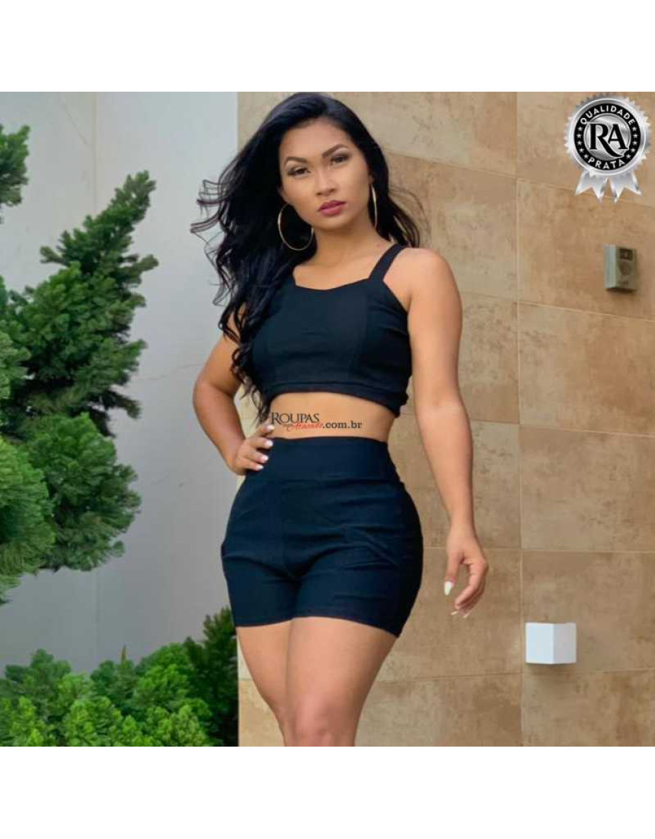 Conjunto Cropped e Short Bengaline