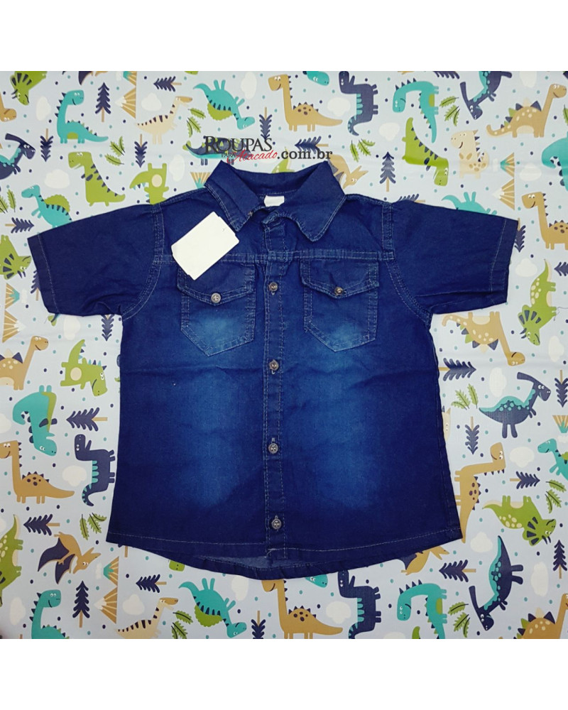 Camisa Social Jeans Infantil