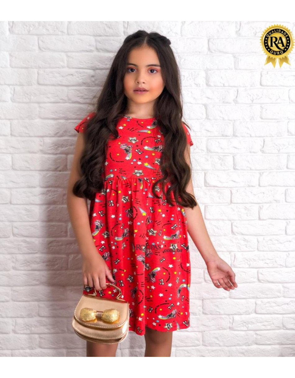Vestido Infantil Mikaelly Em Fio Torcido 
