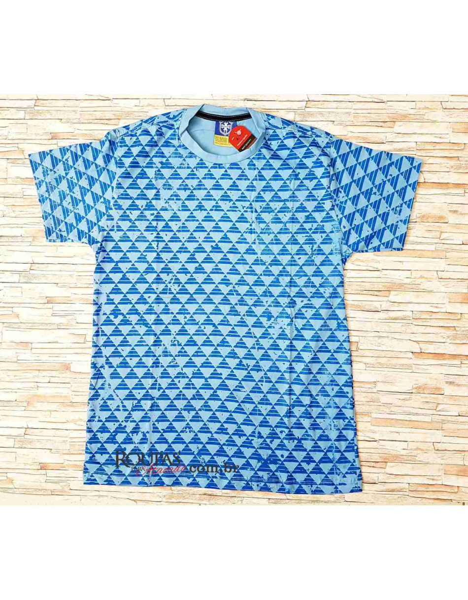 Camisa Masculina Algodão Estampa Total
