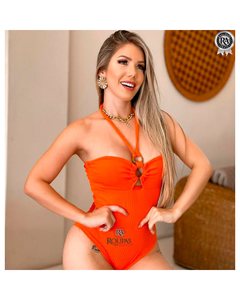 Body Canelado Feminino