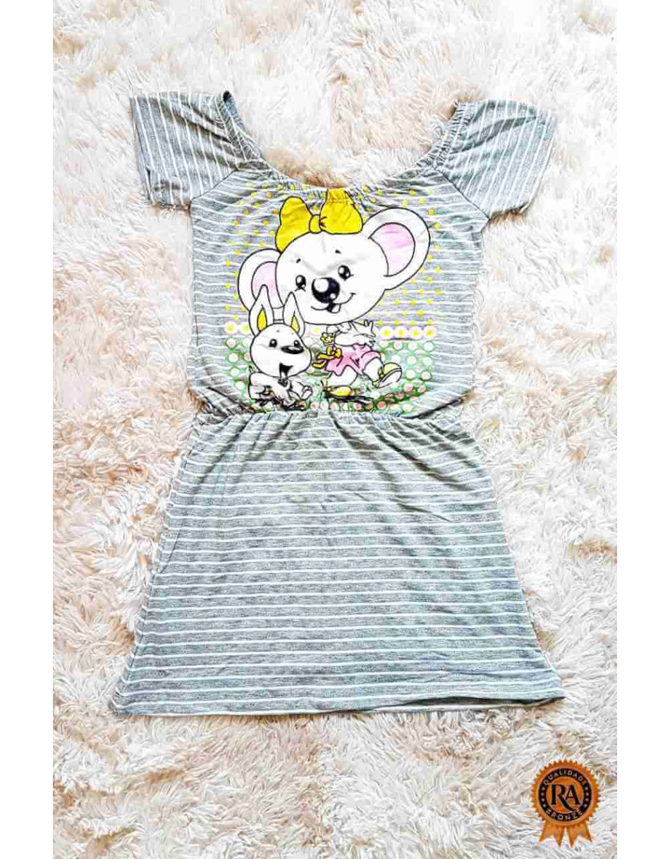 Vestido Infantil Fio Torcido Sofia