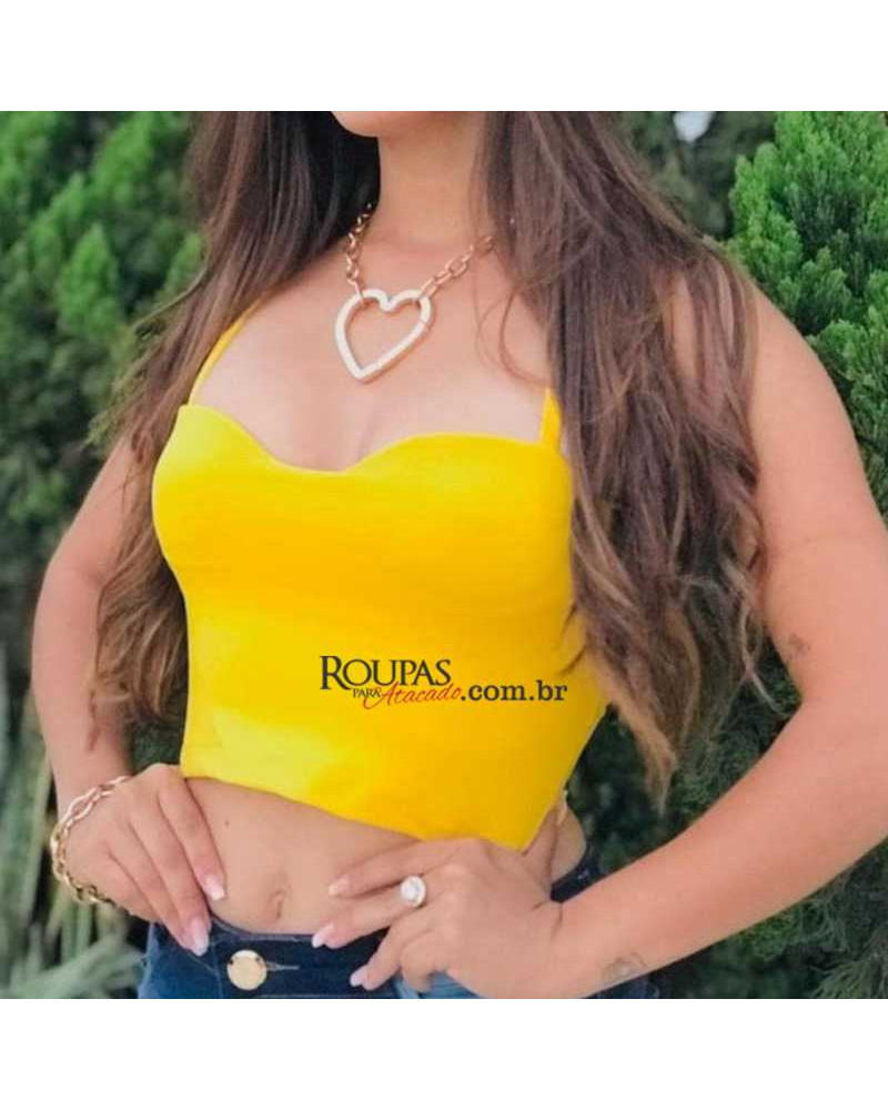 Blusa Cropped Com Bojo
