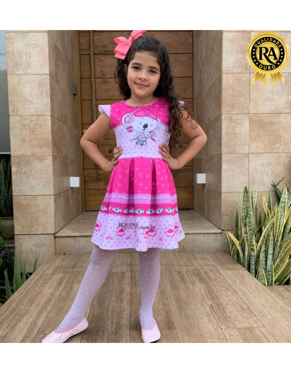 Vestido Infantil Neoprene Isabella