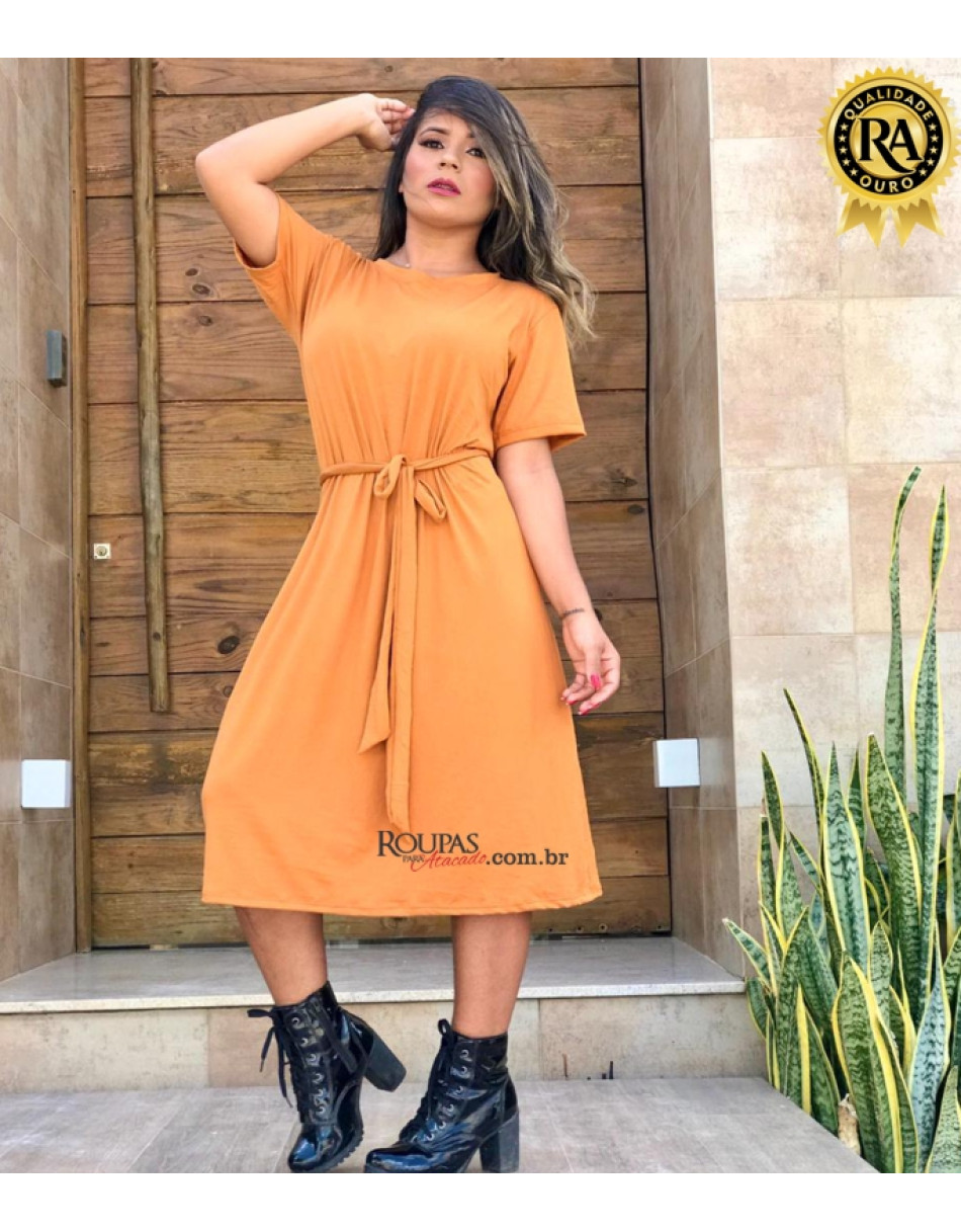 Vestido Midi Mayara Com Cinto