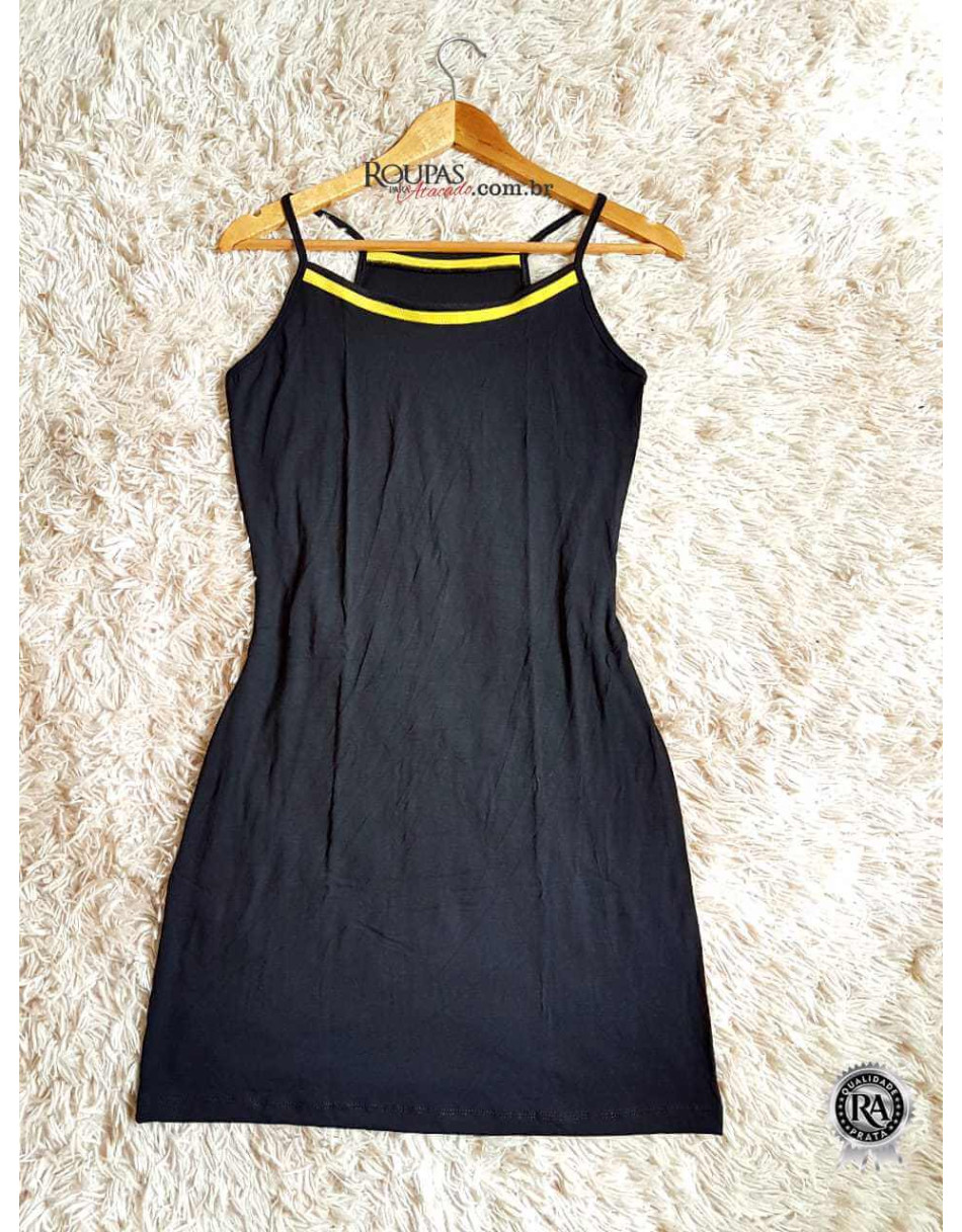 Vestido Curto Alça fina Basico