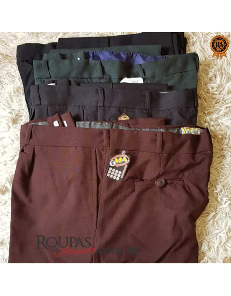 Calça Social Plus Size Masculina Basic