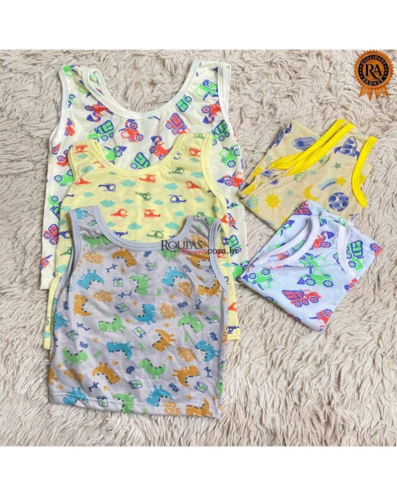 Regata Infantil Em Malha Fria Menino