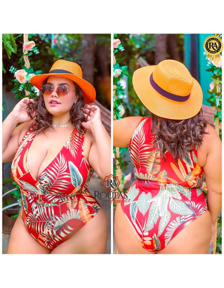 Maiô Plus Size Decote V