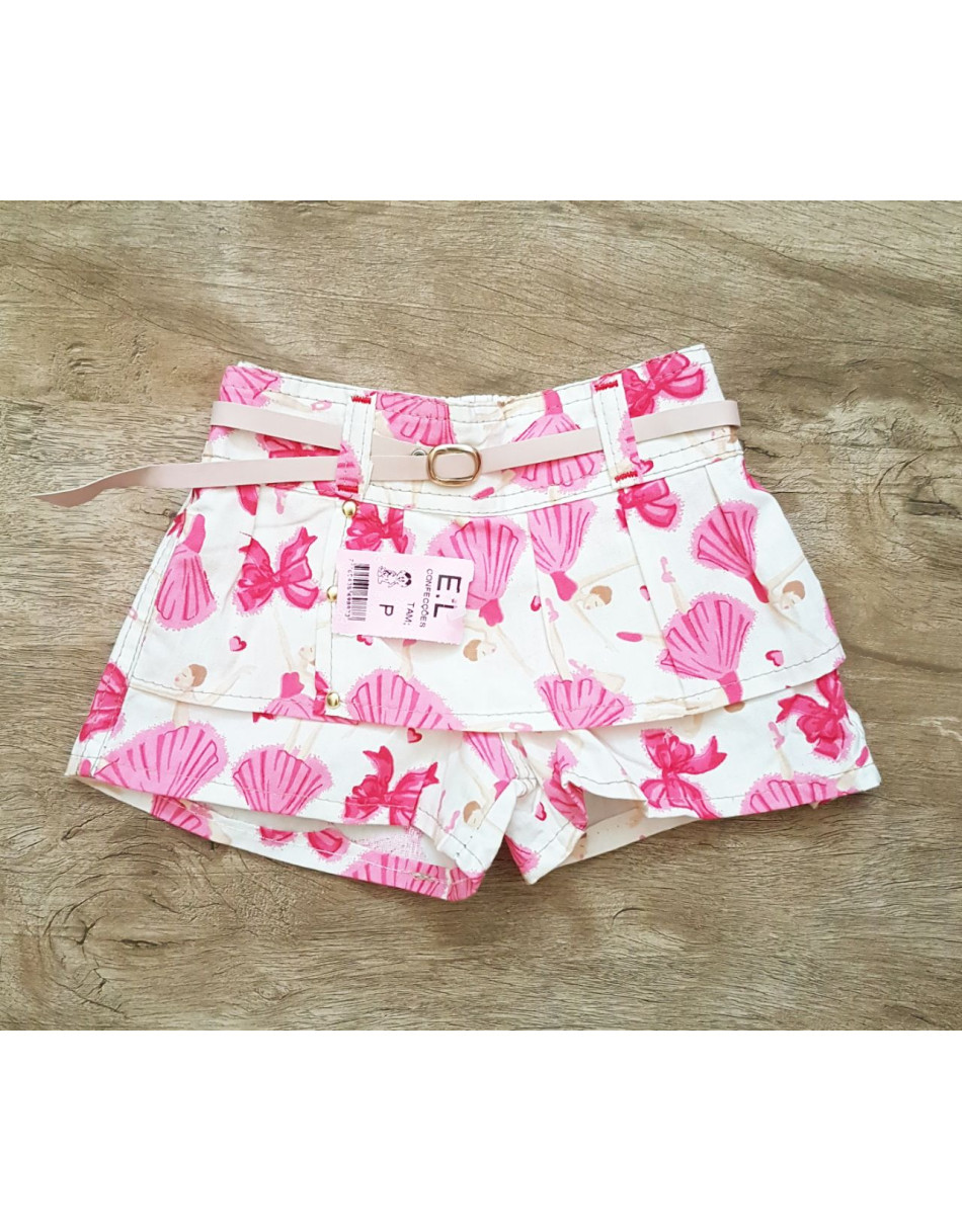 Short Brim Infantil Floral