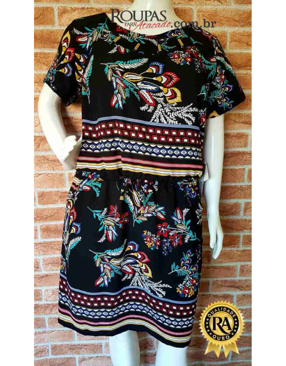 Vestido Feminino Estampado G Varios Modelos