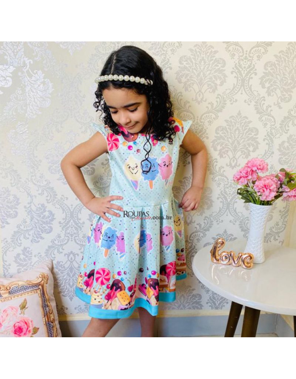 Vestido Infantil Neoprene Isabella