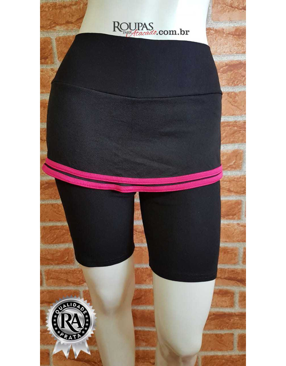 Short Curto Fitness Com Saia G