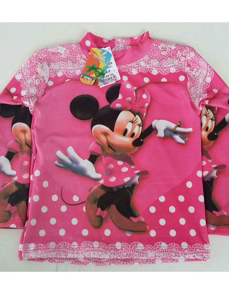 Blusa Proteção UV Infantil Feminina 