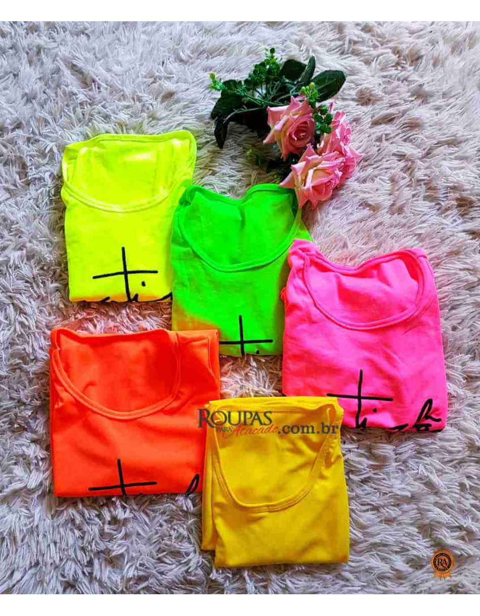 Vestido Curto Neon Atacado