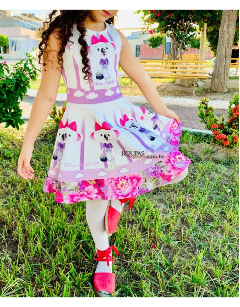 Vestido Infantil Neoprene Isabella
