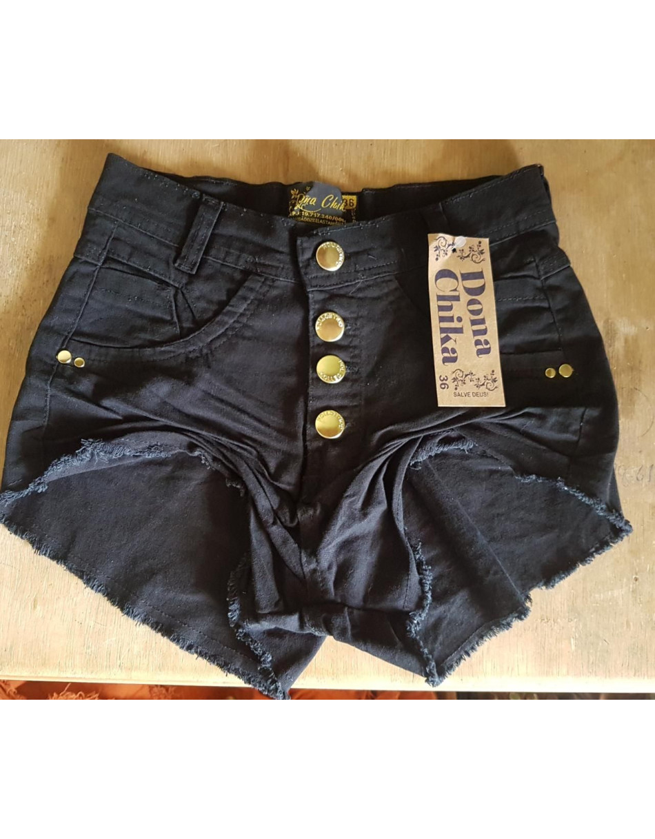 Short Brim Cintura Alta Colorido