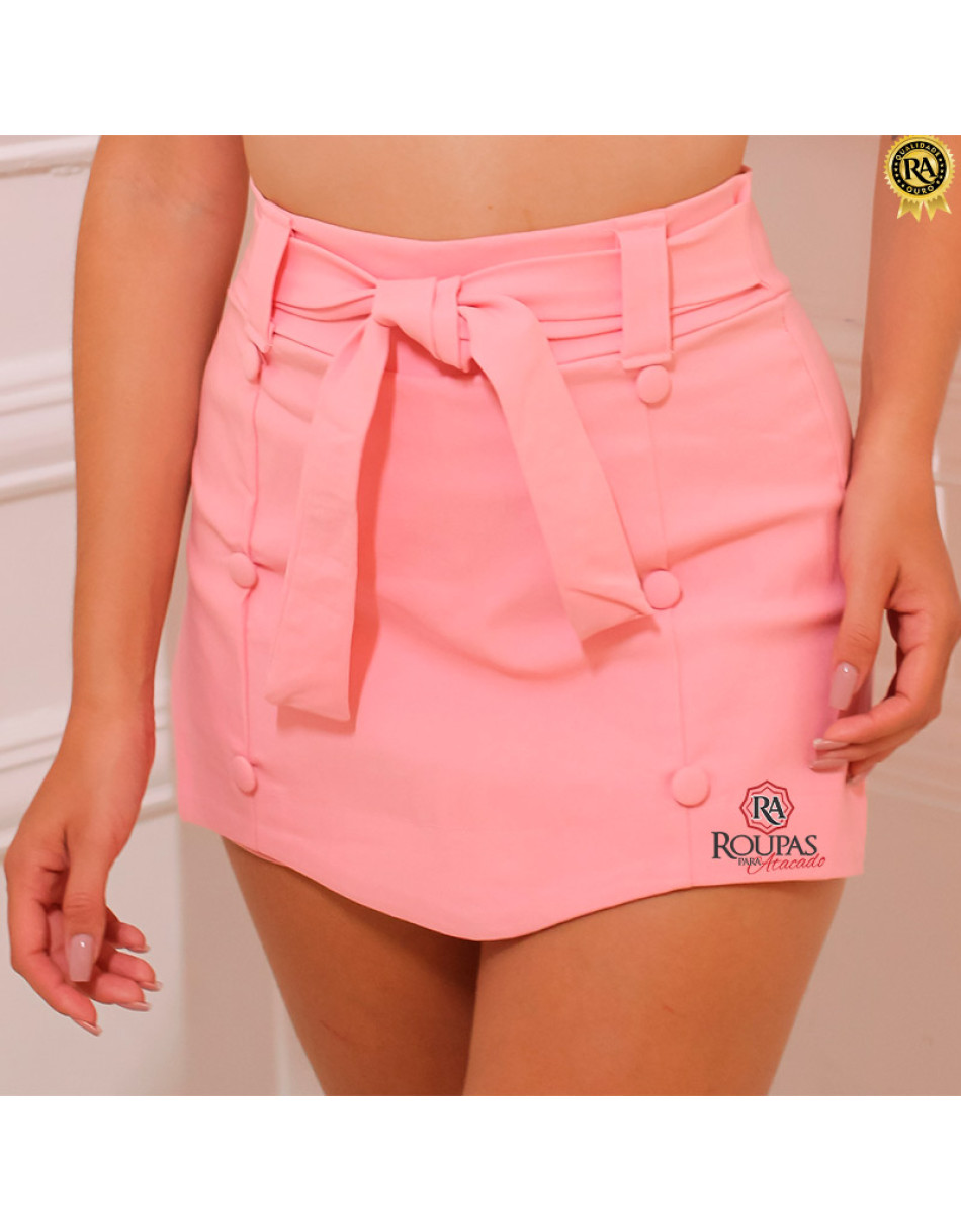 Short Saia Bengaline Feminino 