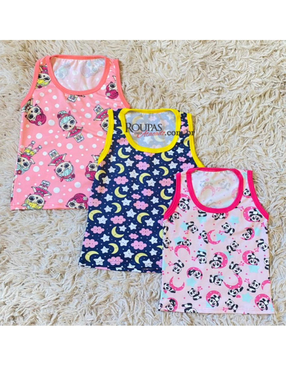 Regata Infantil Feminina Estampada 