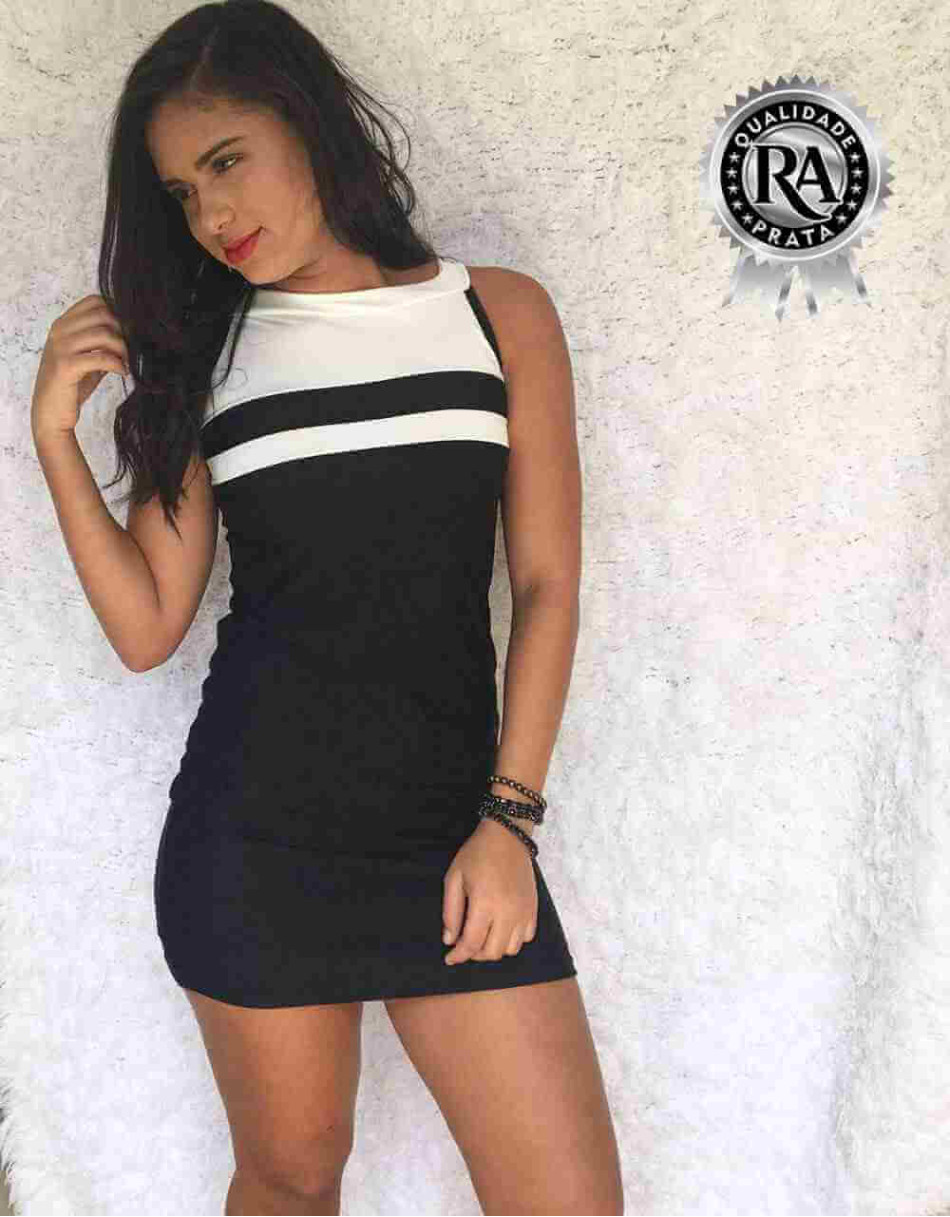 Vestido Curto em Suplex Liso 