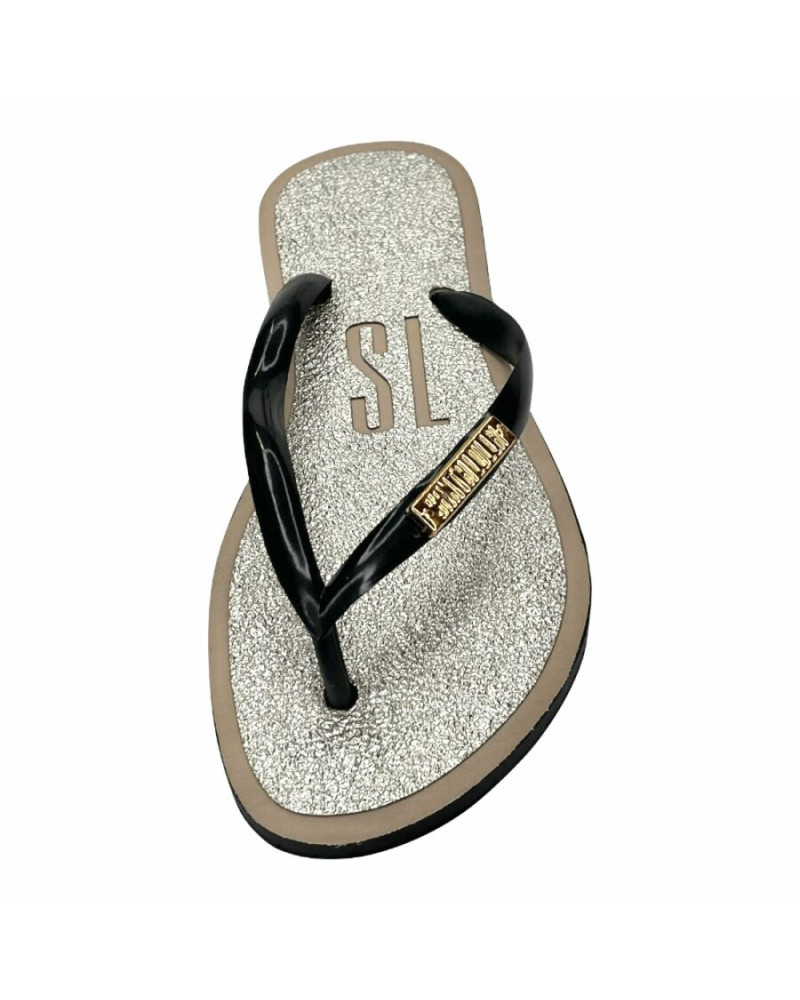 Chinelo De Dedo Com Brilho
