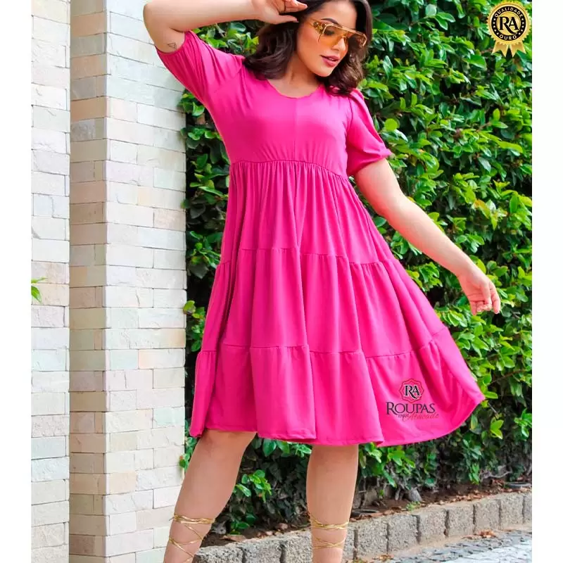Vestido Midi Suede Feminino Três Marias
