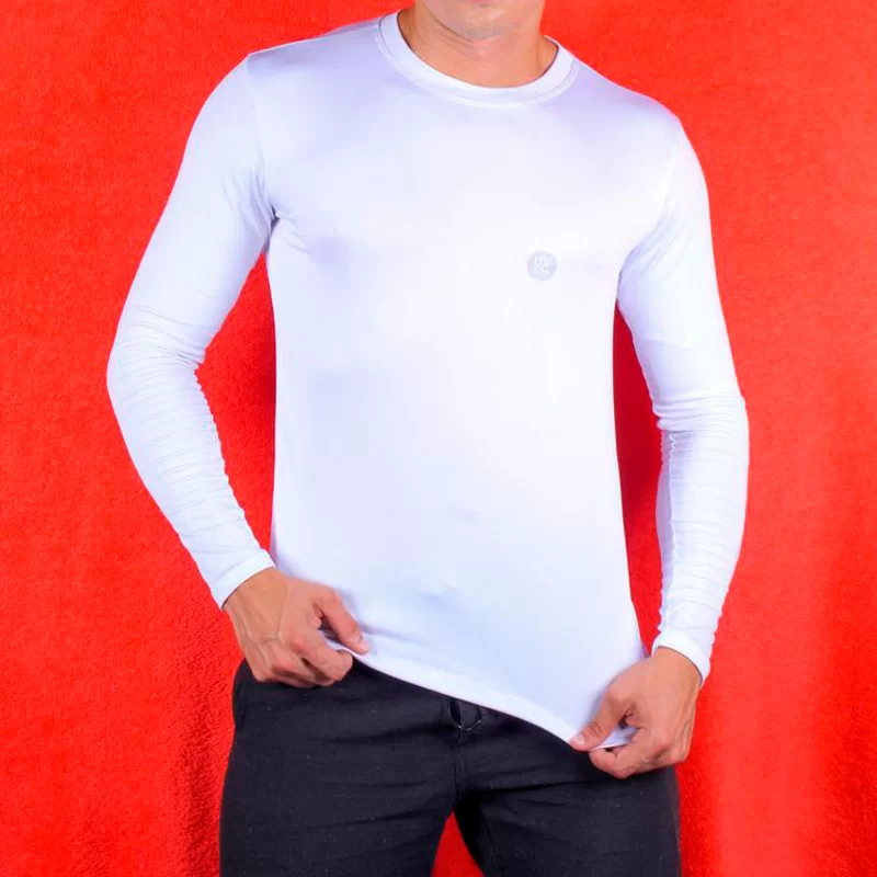 Camiseta Manga Longa Masculina Com Proteção UV